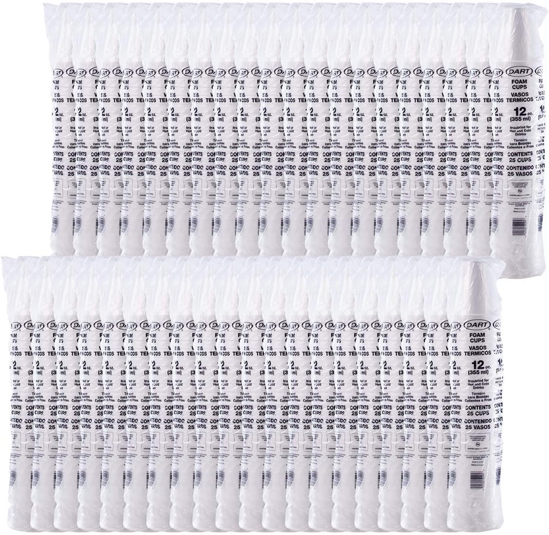 12J12 12 oz Foam Cup (Case of 1000)