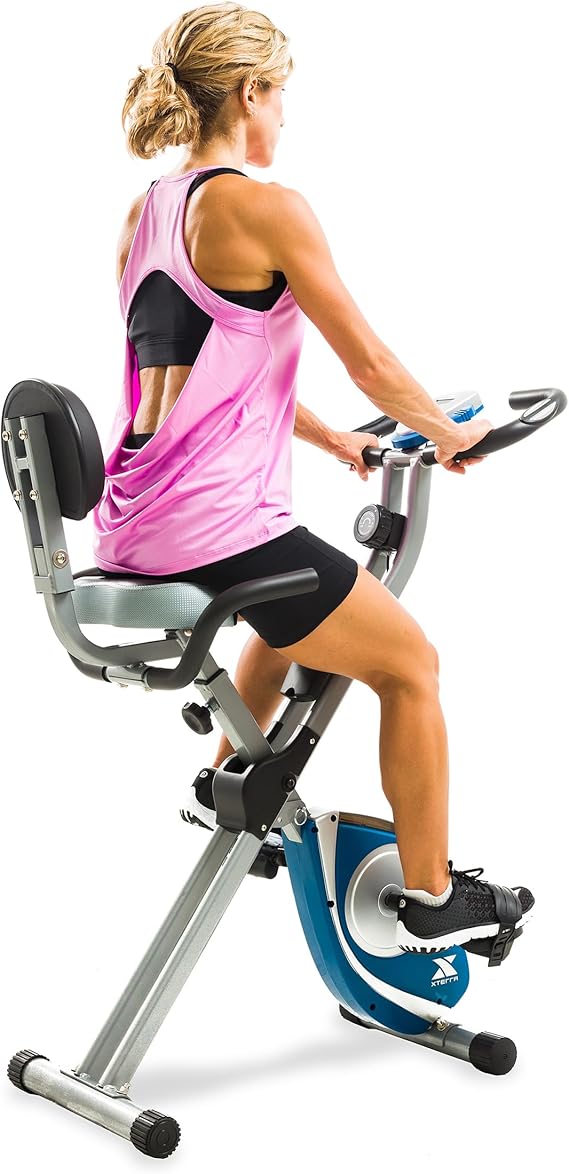Exercise Bike, 225 LB Weight Capacity, Cordless, Battery Powered