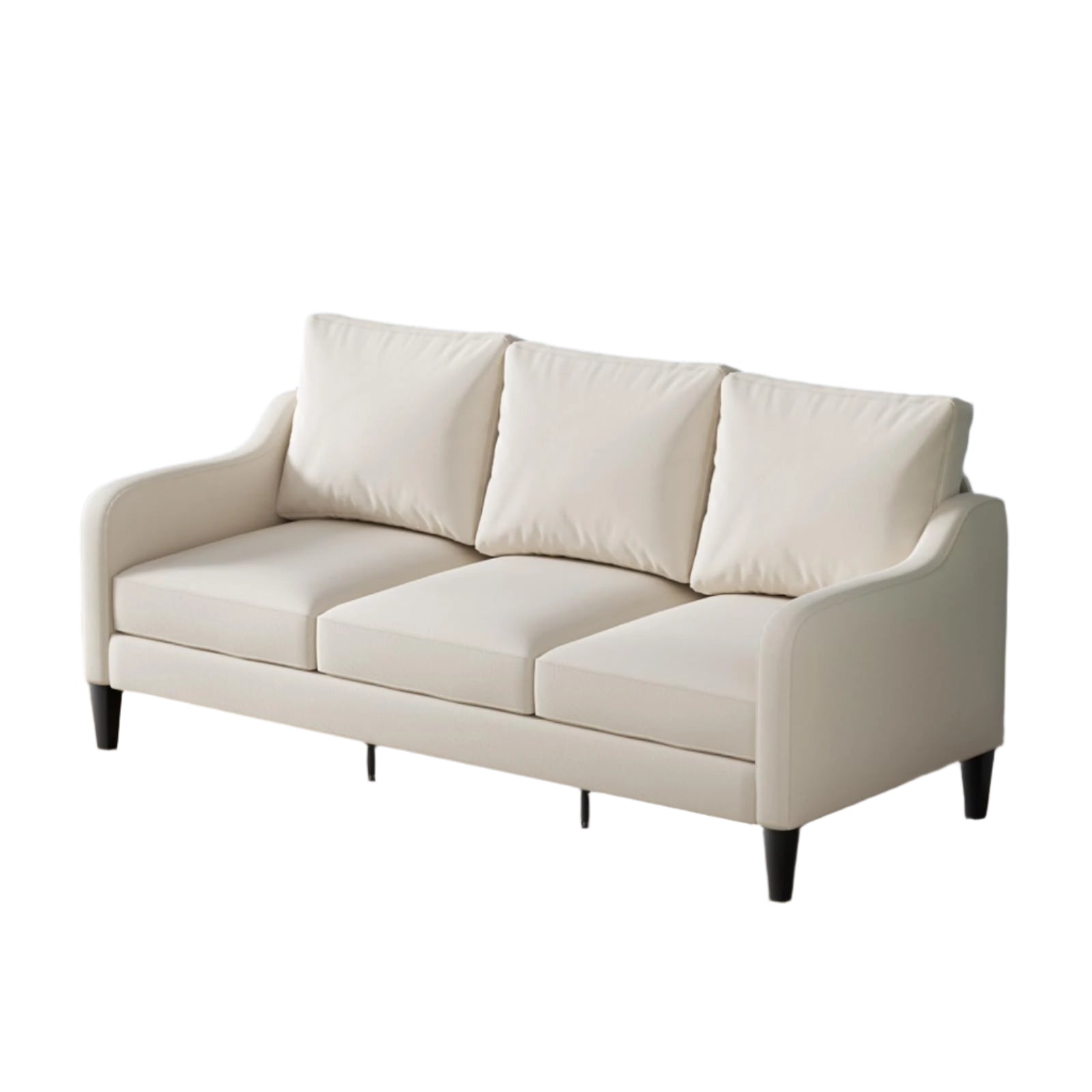 Luxury 72" Comfy Sofa Couch with Spring Cushion Comfy Upholstered 3 Seater Sofa