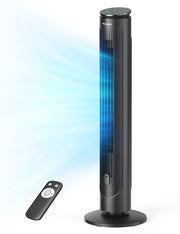 42’’ Oscillating Tower Fan with Aromatherapy Diffuser, Remote Control, 5 Speed Settings
