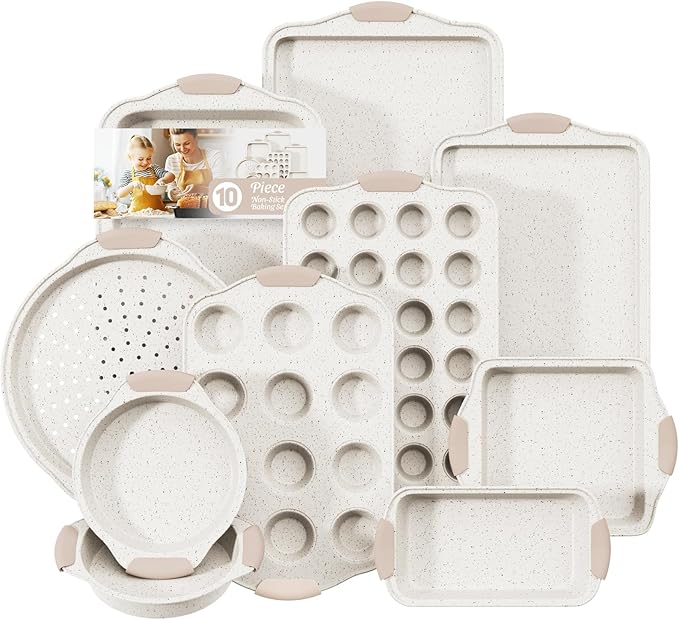 11-Piece Baking Pans Set, Nonstick Bakeware Sets, Oven Pans for Baking
