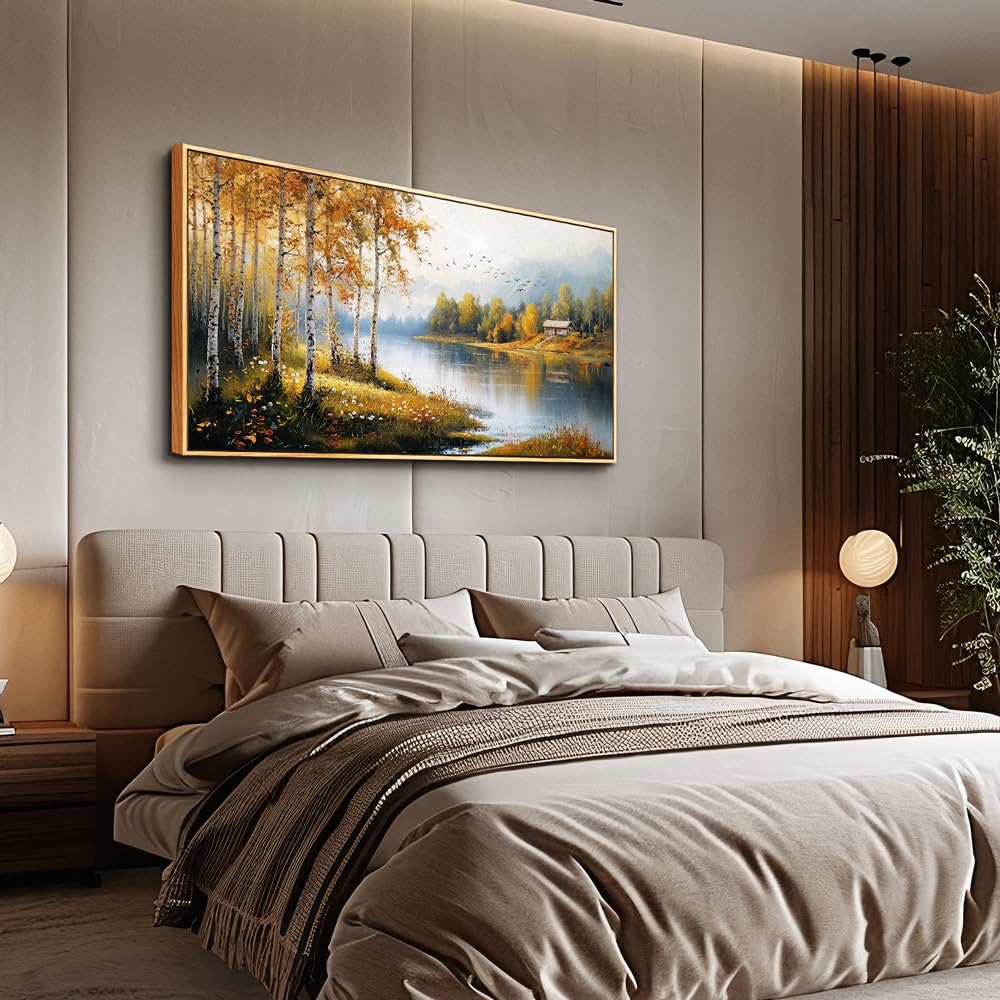 Large Canvas Wood Framed Wall Art Living Room Wall Decor For Bedroom