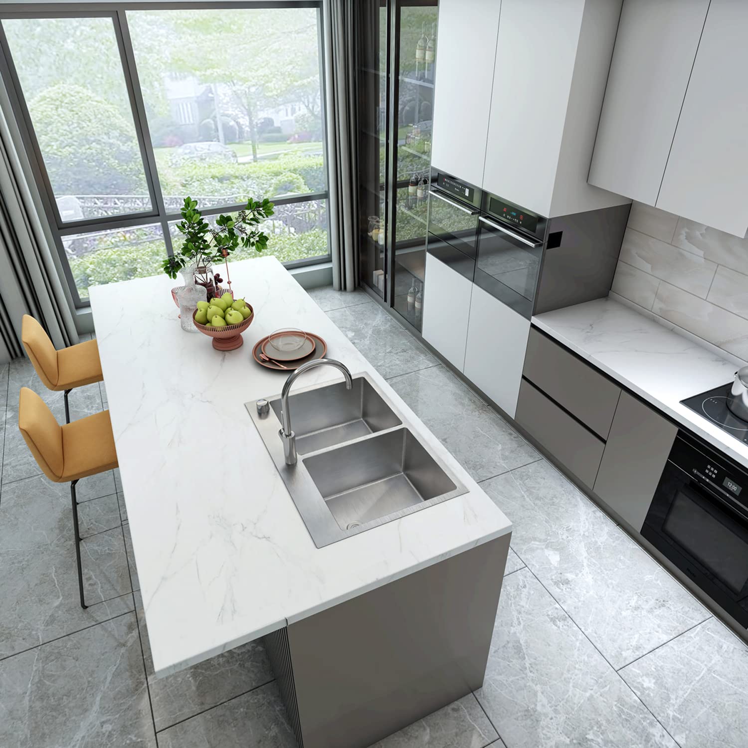 HT3322D-9-S 33" x 22" x 9" Drop In Double Bowl Kitchen Sink