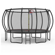 14FT Outdoor Trampolines with Basketball Hoop, Trampoline Outdoor with Net