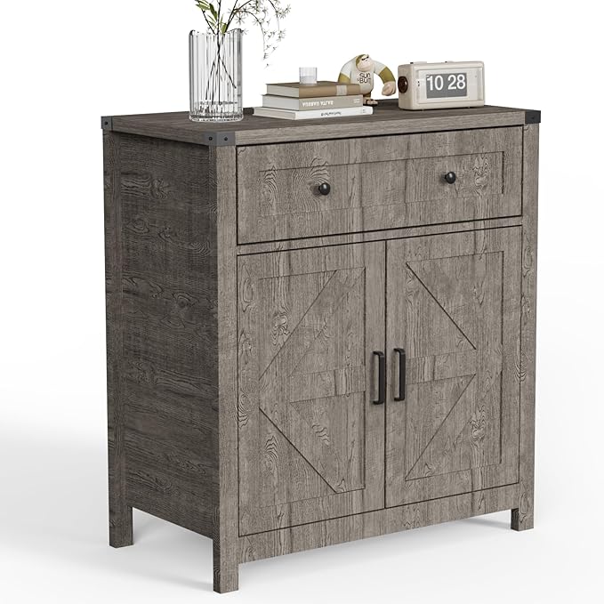 30" Kitchen Storage Cabinet with Drawers and Doors