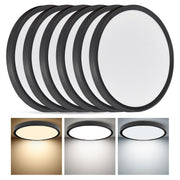 Slim LED Flush Mount Ceiling Light, 24W, 2520LM, Selectable 3000K/4000K/6000K