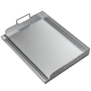 Universal Stainless Steel Griddle Flat Top Plate with Even Heating Bracing
