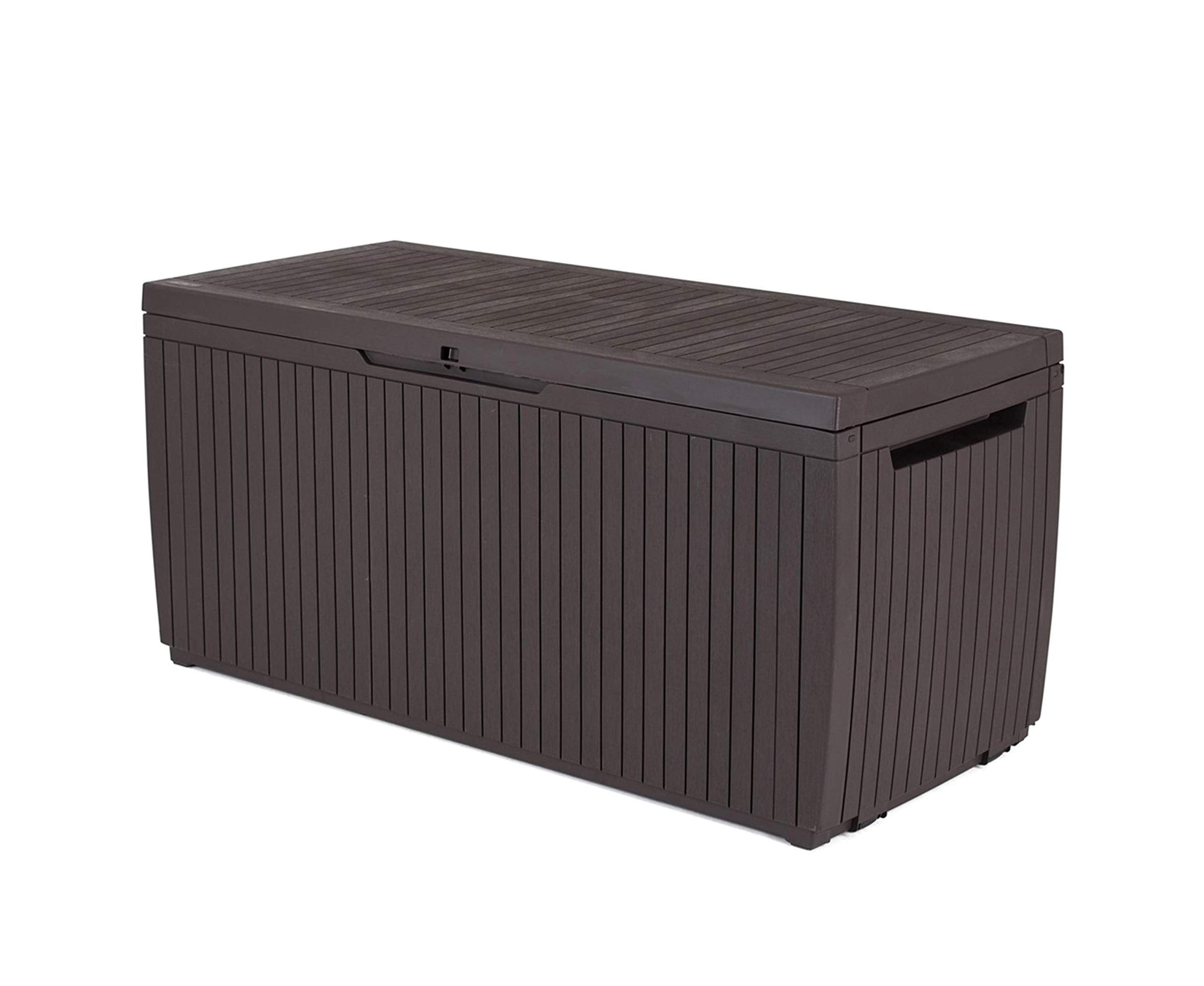 Springwood Outdoor Plastic Storage Box Garden Furniture - Brown