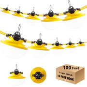 Construction String Light 130W 16000Lm, 5000K Industrial Grade LED String Work lights