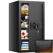4.3 Cub Large Fireproof Safe for Home, Digital Security Safe Box Fireproof Waterproof