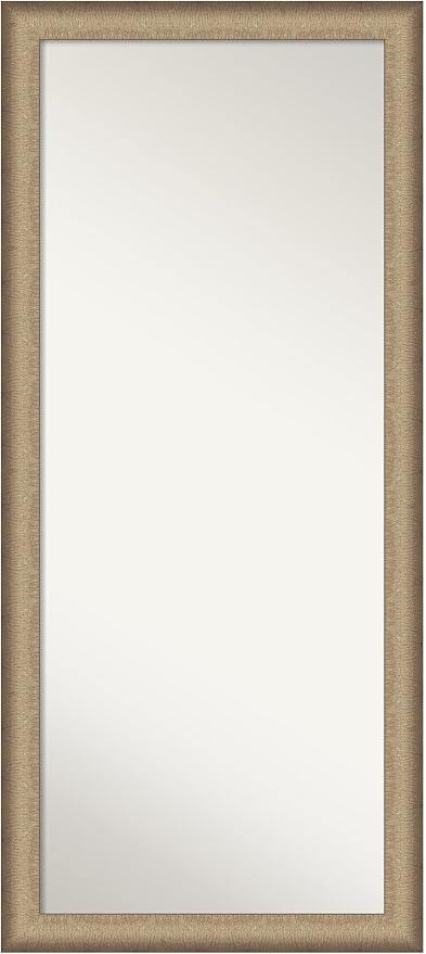 Bronze Full Length Mirror, 66x30 Ridge Bronze Tall Free Standing Body Wall Mirror