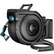Retractable Garden Hose Reel - 5/8 inch x 90 ft Wall Mounted Hose Reel