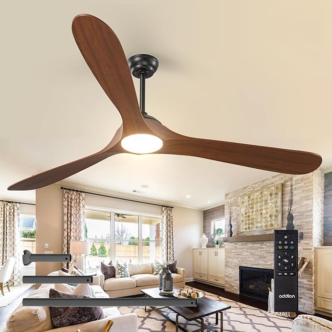 Ceiling Fans with Lights, 60 Inch Indoor/Outdoor Ceiling Fan with Remote Control