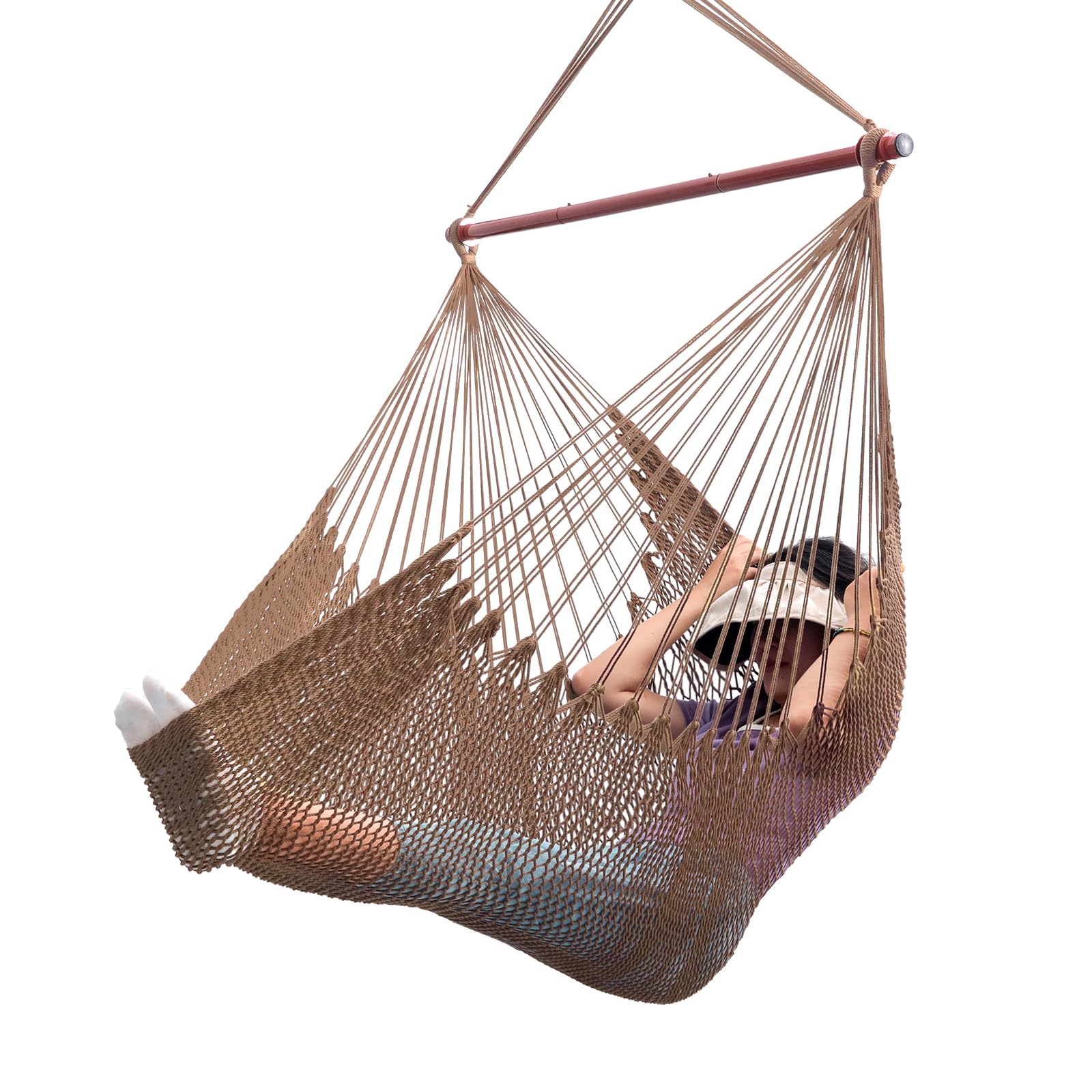 Large Hammock Chair,Caribbean Hammock Chair with Spreader Bar