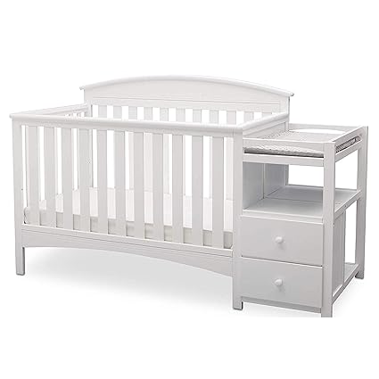 Abby Convertible Crib and Changer, Grey