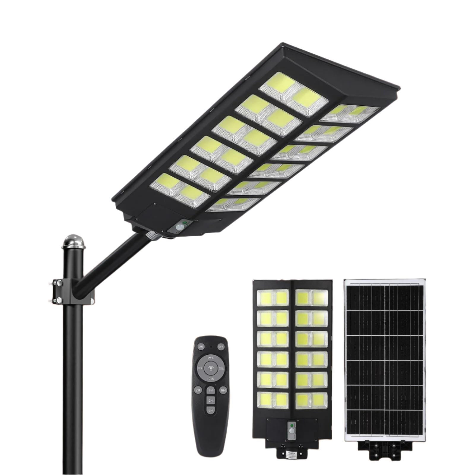 5000W Solar Street Lights Outdoor, Wide Angle Solar Lights Motion Sensor, 7000K
