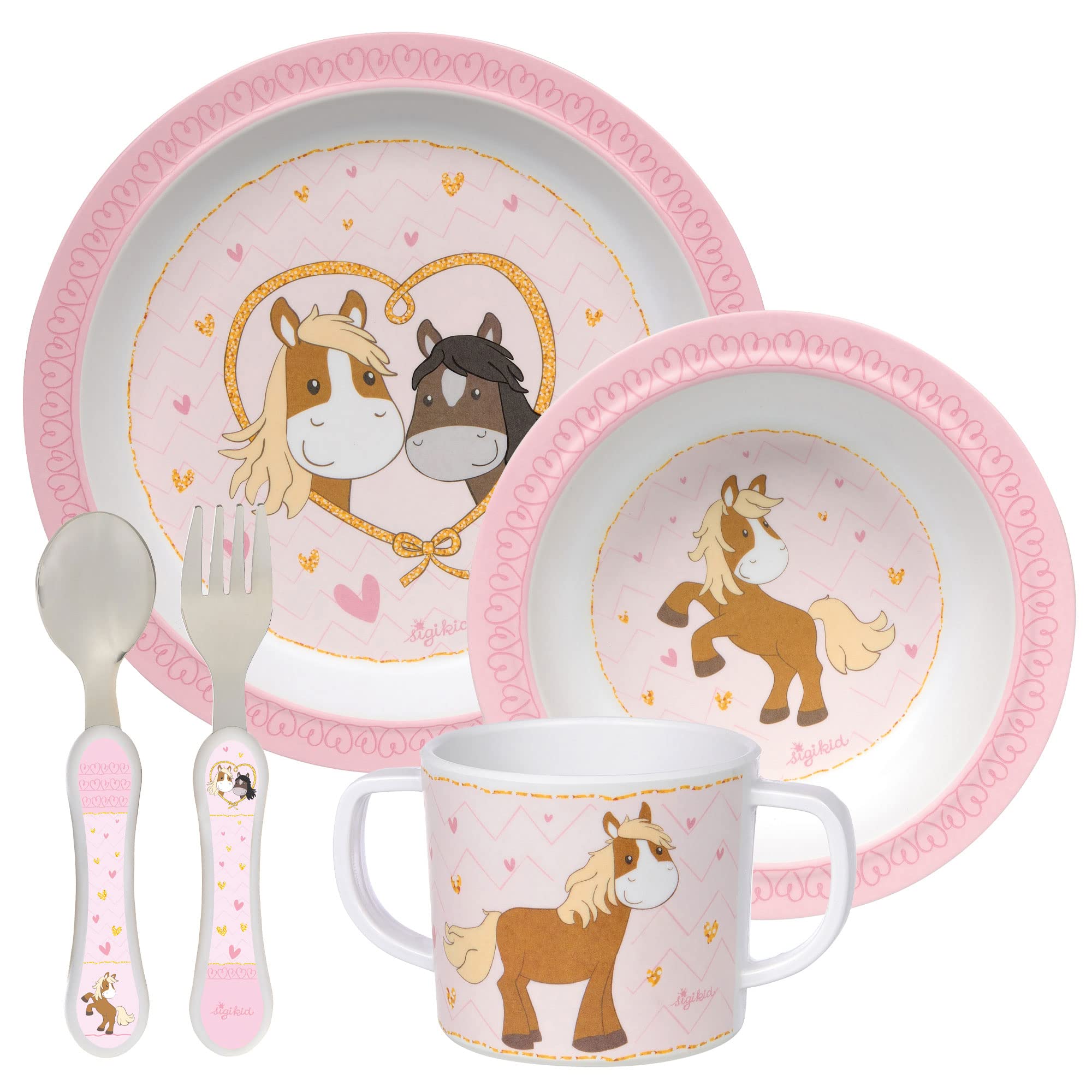 Melamine Set, Pony Love Girls and Boys Recommended from 36 Months
