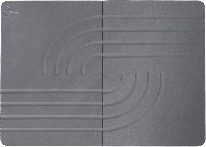 Quick-Drying Bath Mat, Large Off-White (30.7”x23.6”), Eco-Friendly