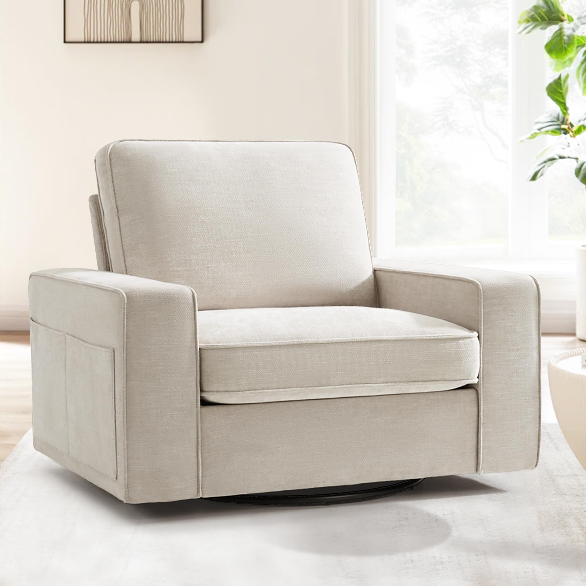 Drakelle Faux Leather Distressed Tufted Accent Chair, Brown