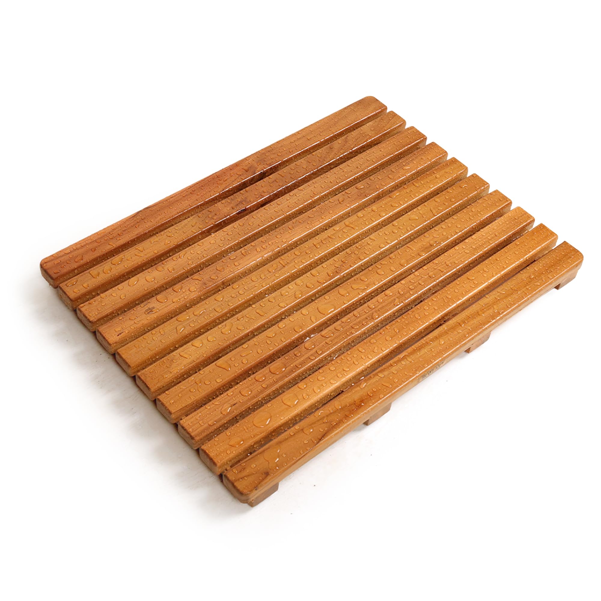 Teak Wood Bath Mat,Wooden Shower Mat, Bathtub Mat
