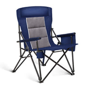 Heavy Duty High Back Camping Chairs with Cup Holder Oversized Folding Chair Outdoor