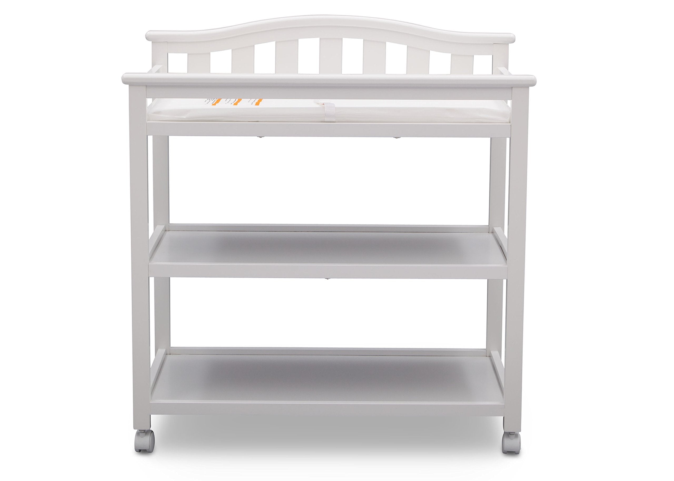 Bell Top Changing Table with Wheels and Changing Pad