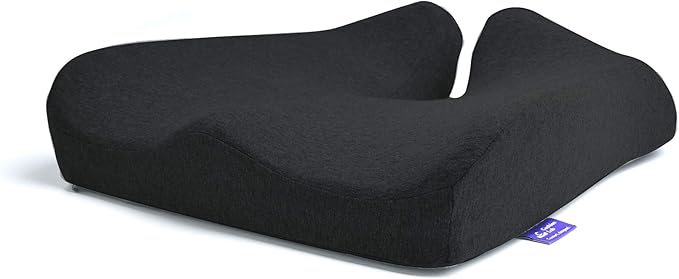 Patented Pressure Relief Seat Cushion for Long Sitting Hours on Office/Home Chair