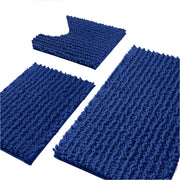 Bathroom Rugs Sets 3 Piece, Fluffy Plush Chenille Bath Room Mats Set