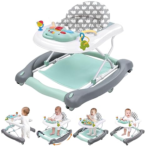 Foldable Baby 5-in-1 Activity Walker - Rocker, Activity Center, Bouncer, Seat Walker