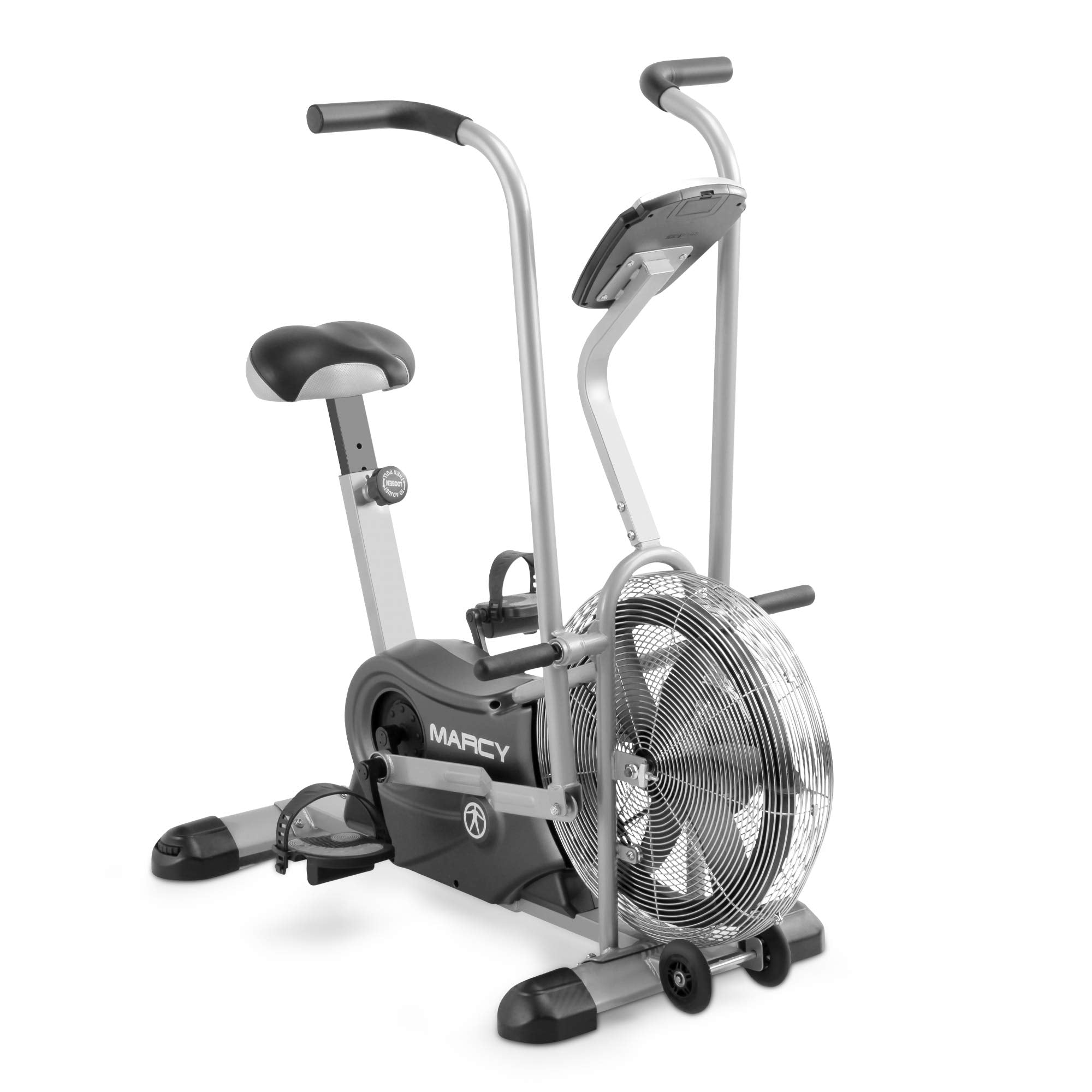 Exercise Upright Fan Bike for Cardio Training, Adjustable Recumbent Bike, Stationary Bikes