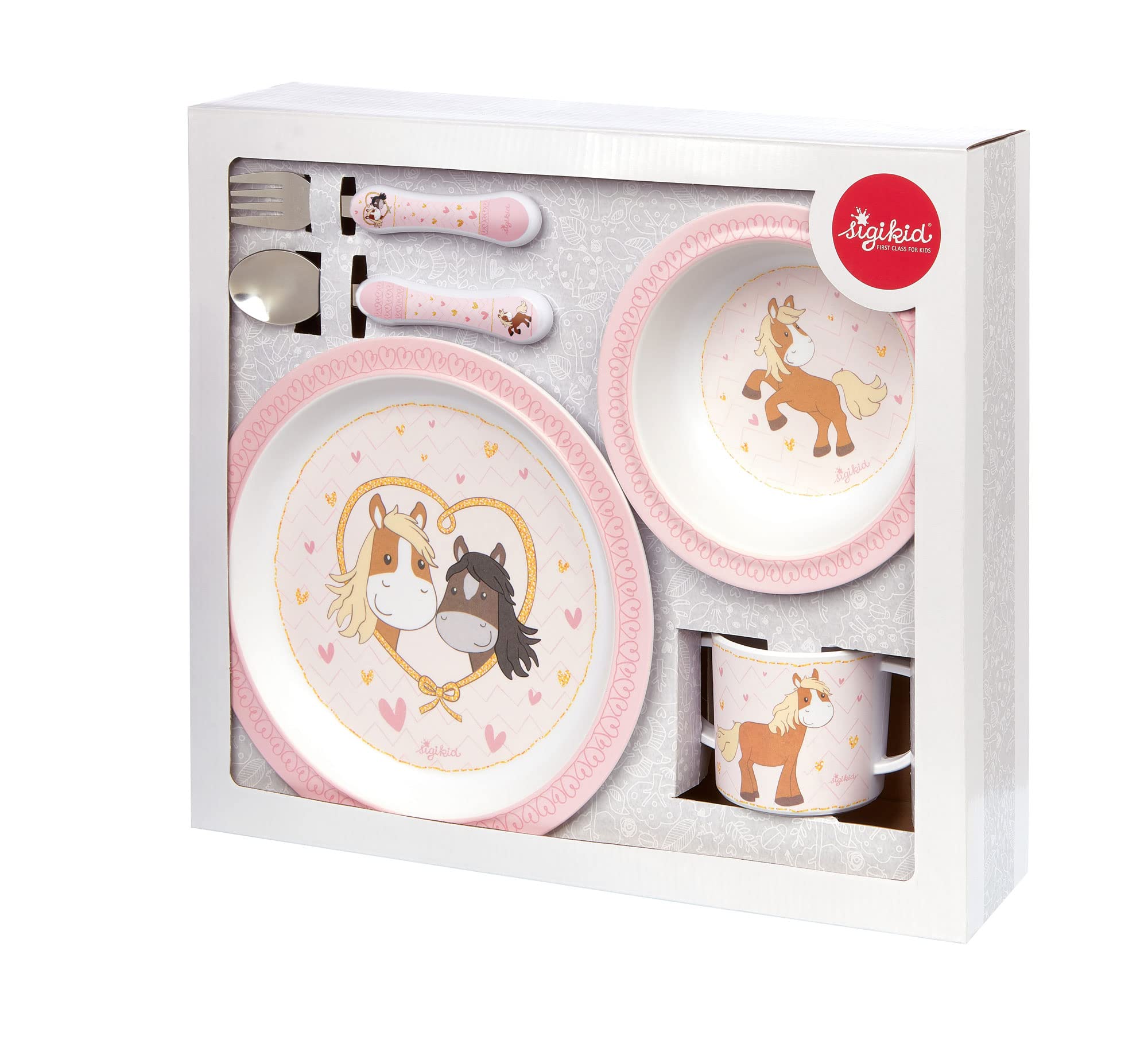 Melamine Set, Pony Love Girls and Boys Recommended from 36 Months