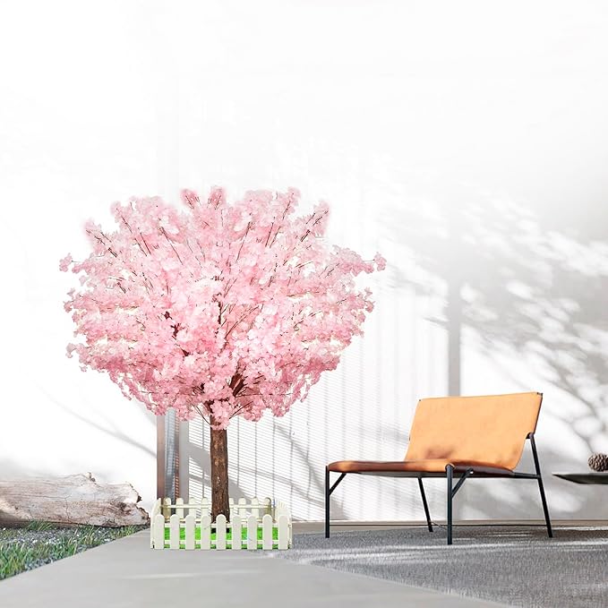 Artificial Cherry Trees Indoor Decor: Handmade Natural Fake Cherry Blossom