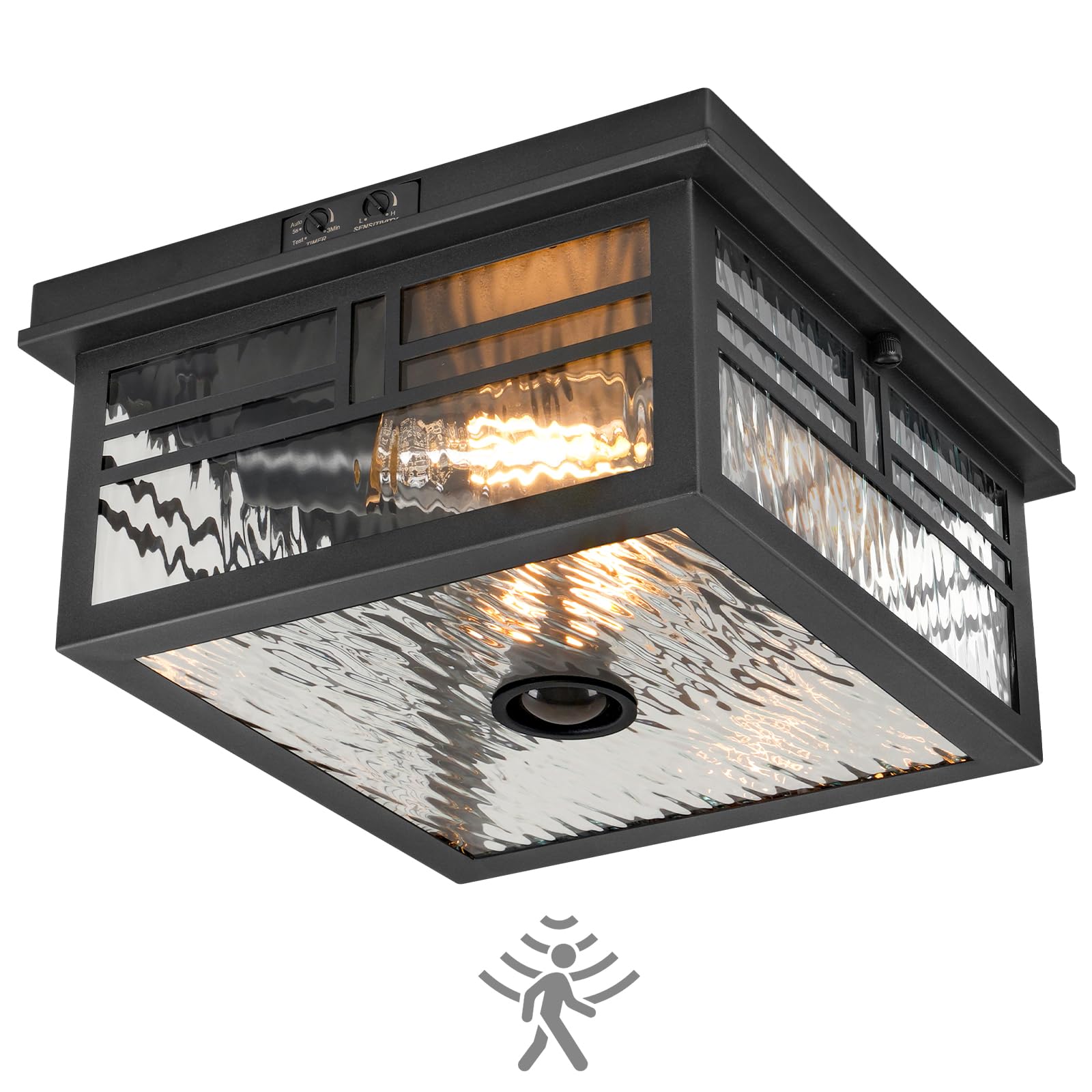 Infrared Sensor Outdoor Ceiling Light, Flush Mount Motion Sensor Ceiling Light,
