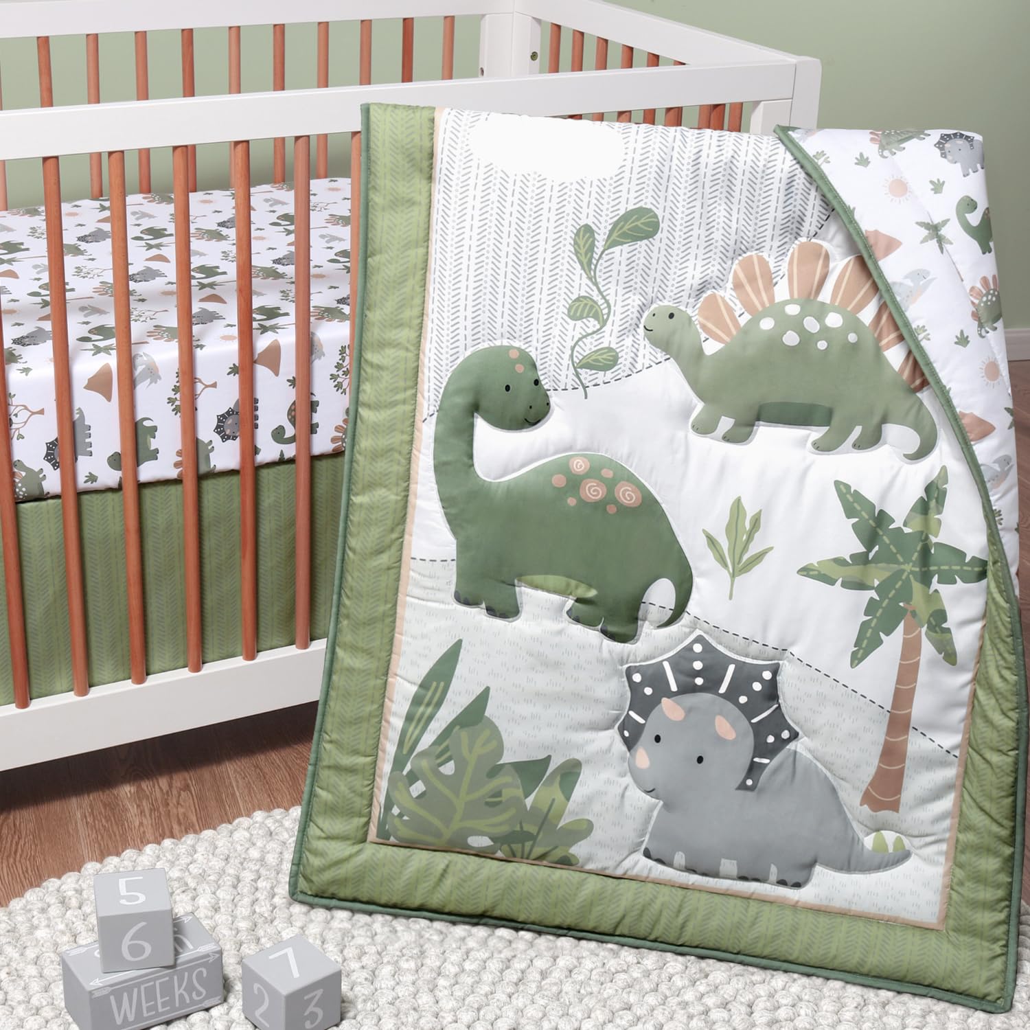 3 Piece Baby Crib Bedding Set for Boys - Newborn, Infant & Toddler