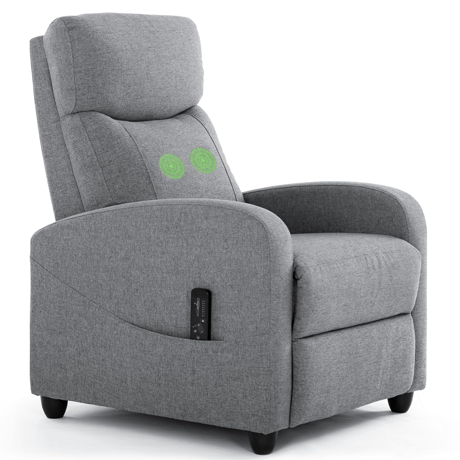 Recliner Chair with Massage and Lumbar Support,living room
