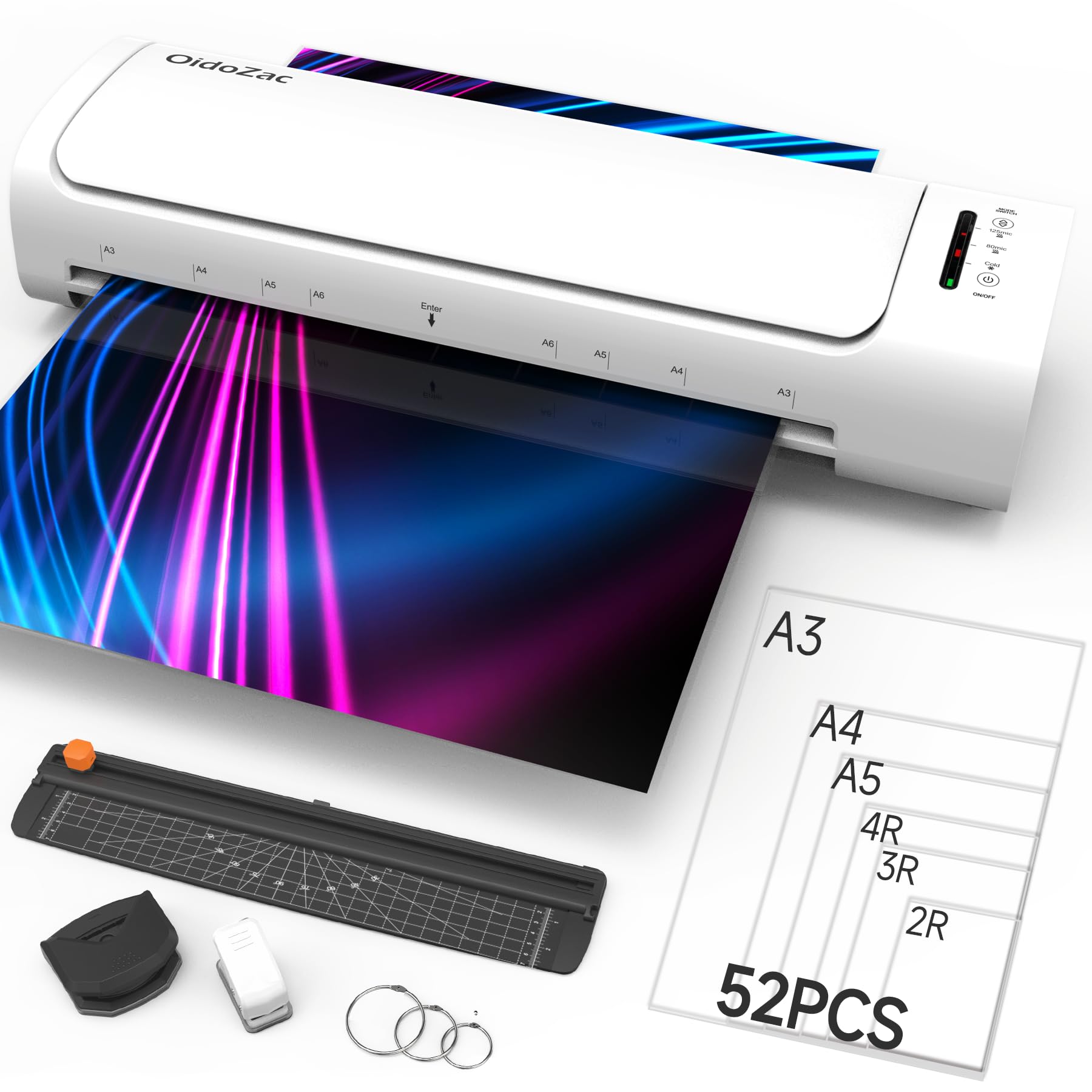 60s Quick Warm-Up Never Jam Laminating Machine