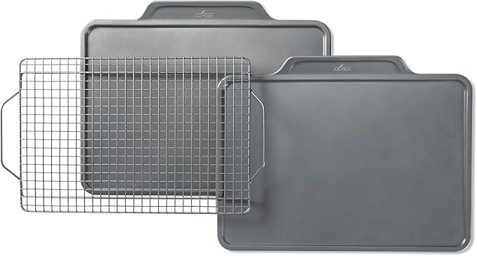 Pro-Release Nonstick Bakeware Set 10 Piece Oven Safe 450F Half Sheet