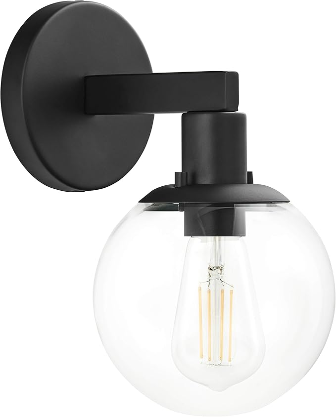 Wall Light 1 Light Vintage Wall Sconce with Globe Glass