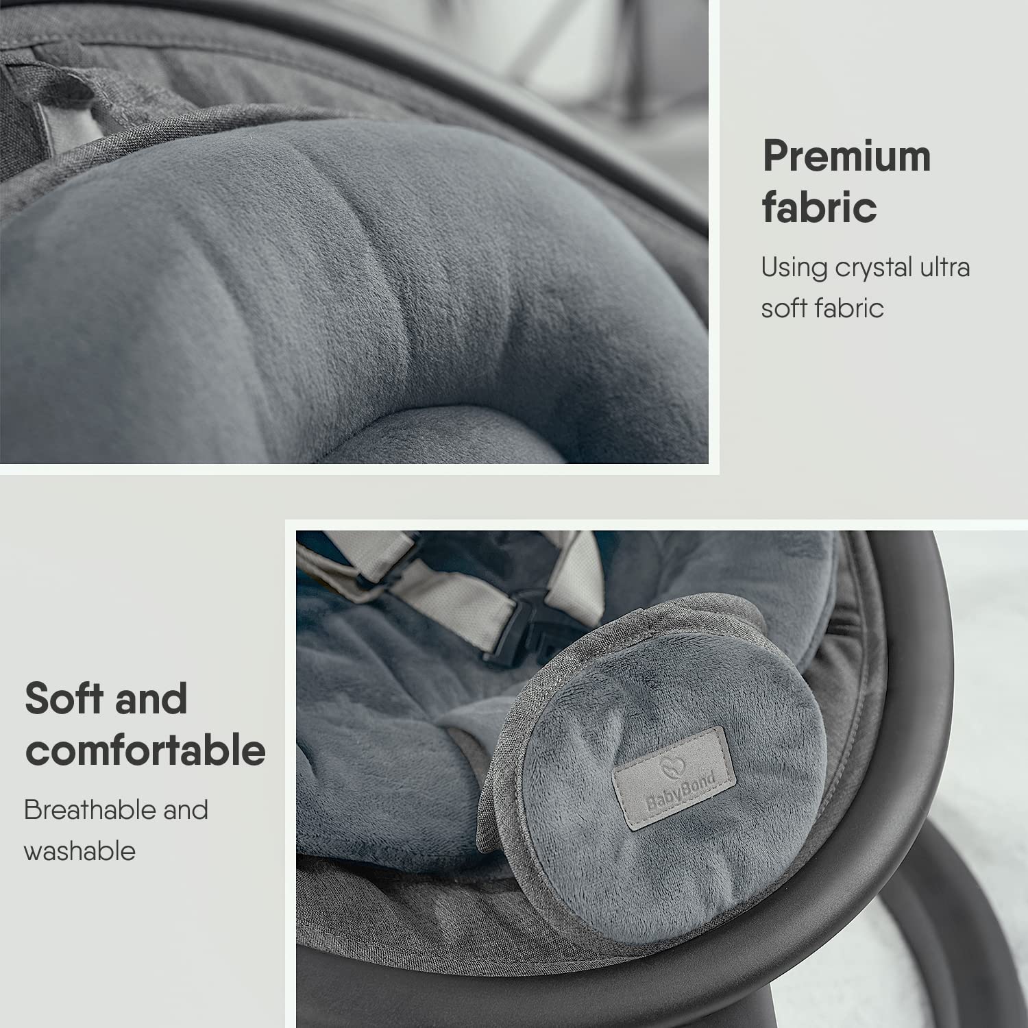 Baby Swings for Infants, Bluetooth Infant Swing with Music Speaker