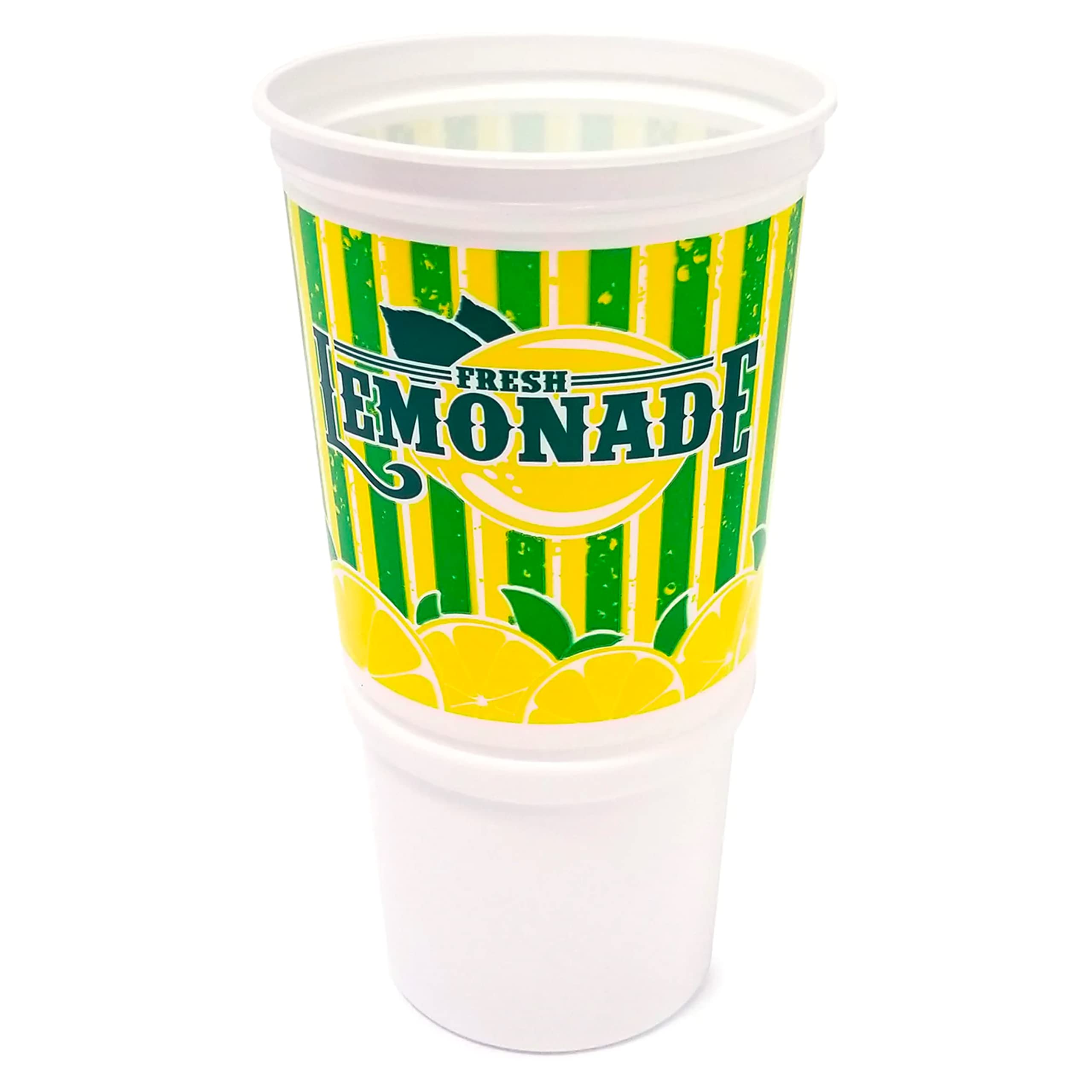 Lemonade Cup - 32 oz. Plastic Souvenir Cup with lid and straw (350/cs)