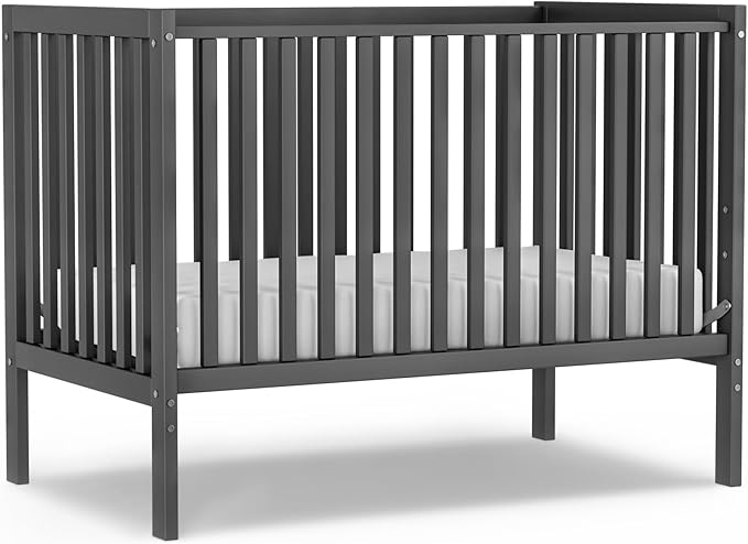 Baby Crib 5-in-1 Convertible, Wood Full Size Toddler Bed for Small Baby