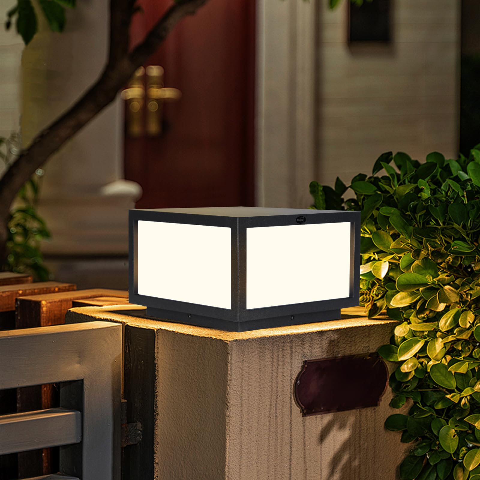 Outdoor Lamp Post Cap Light, Aluminum LED Lighting with 8W 880LM