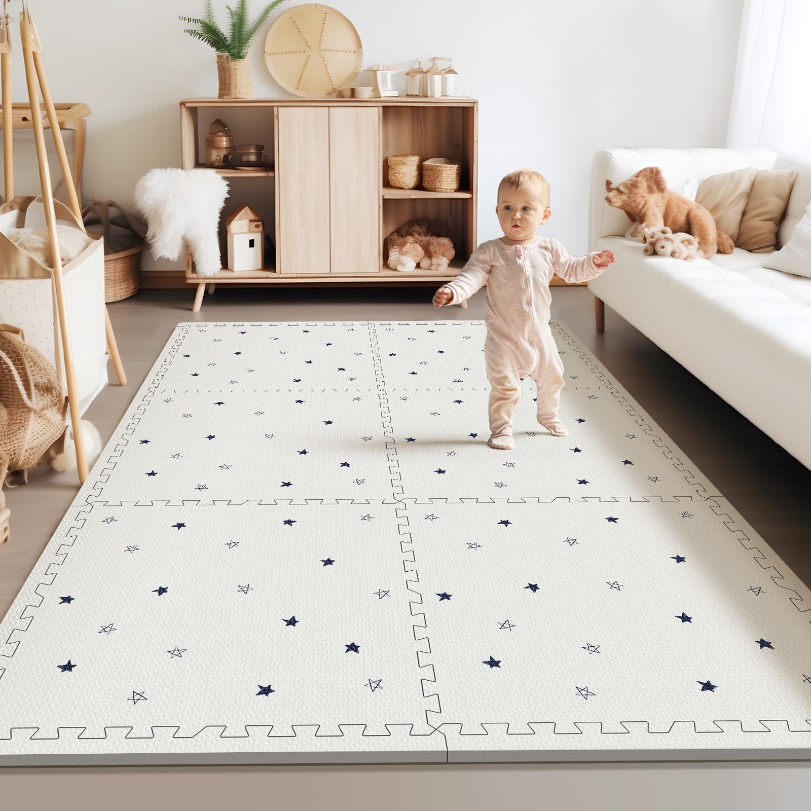 Baby Foam Play Mat, PIGLOG 72x48 Crawling Mat, Floor Mats for Kids for Baby