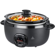 7 Quart Slow Cooker, Electric Slow Cooker Oval with Nonstick Removable Inner Ceramic Pot
