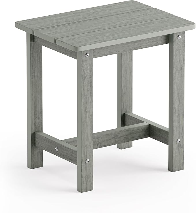 Outdoor Side Table, HDPS Small Outdoor Adirondack Side Tables