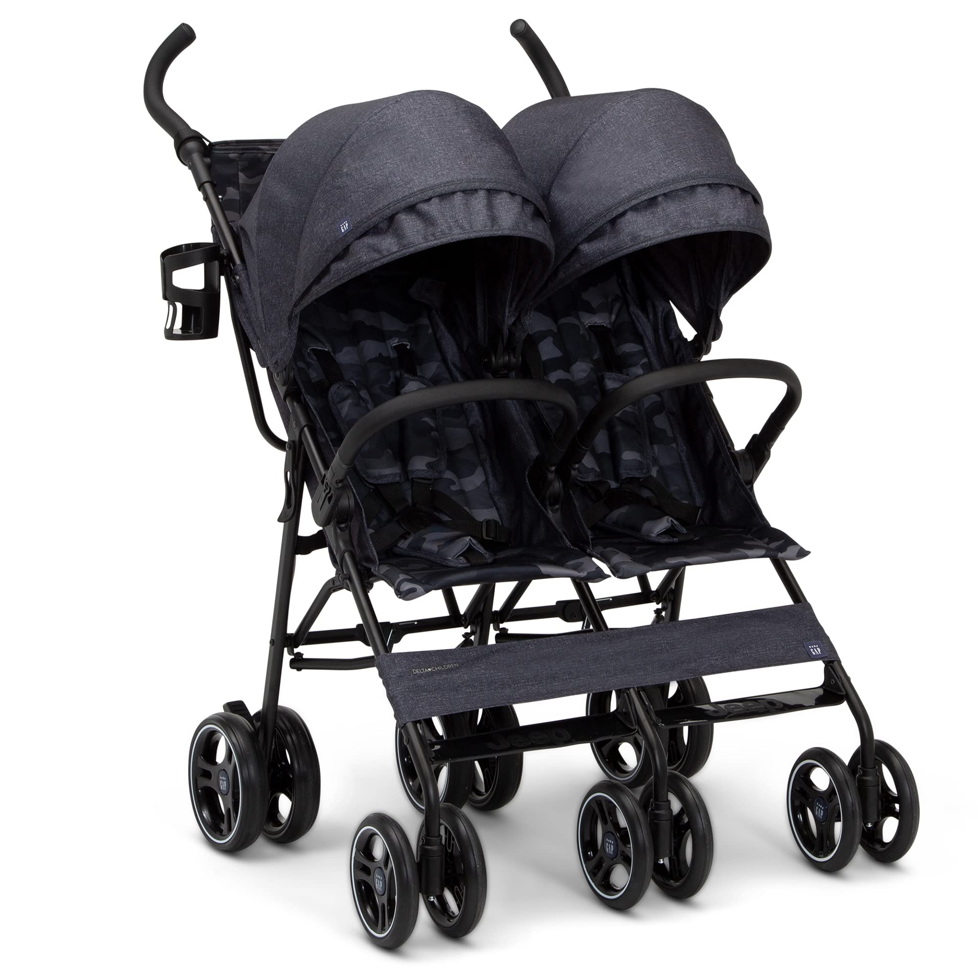 Side-by-Side Double Stroller - Lightweight Double Stroller with Recline