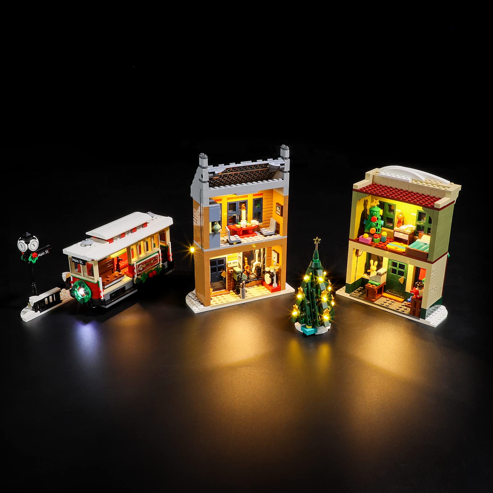 Light for Lego-10308 Christmas-High-Street - Led Lighting Kit Compatible