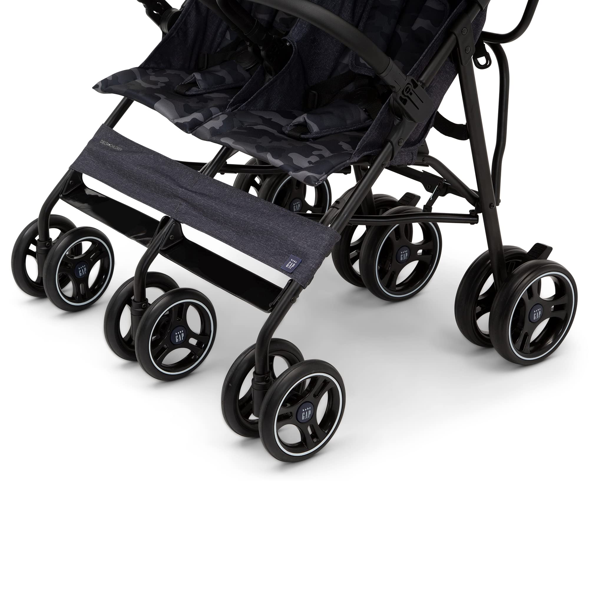 Side-by-Side Double Stroller - Lightweight Double Stroller with Recline
