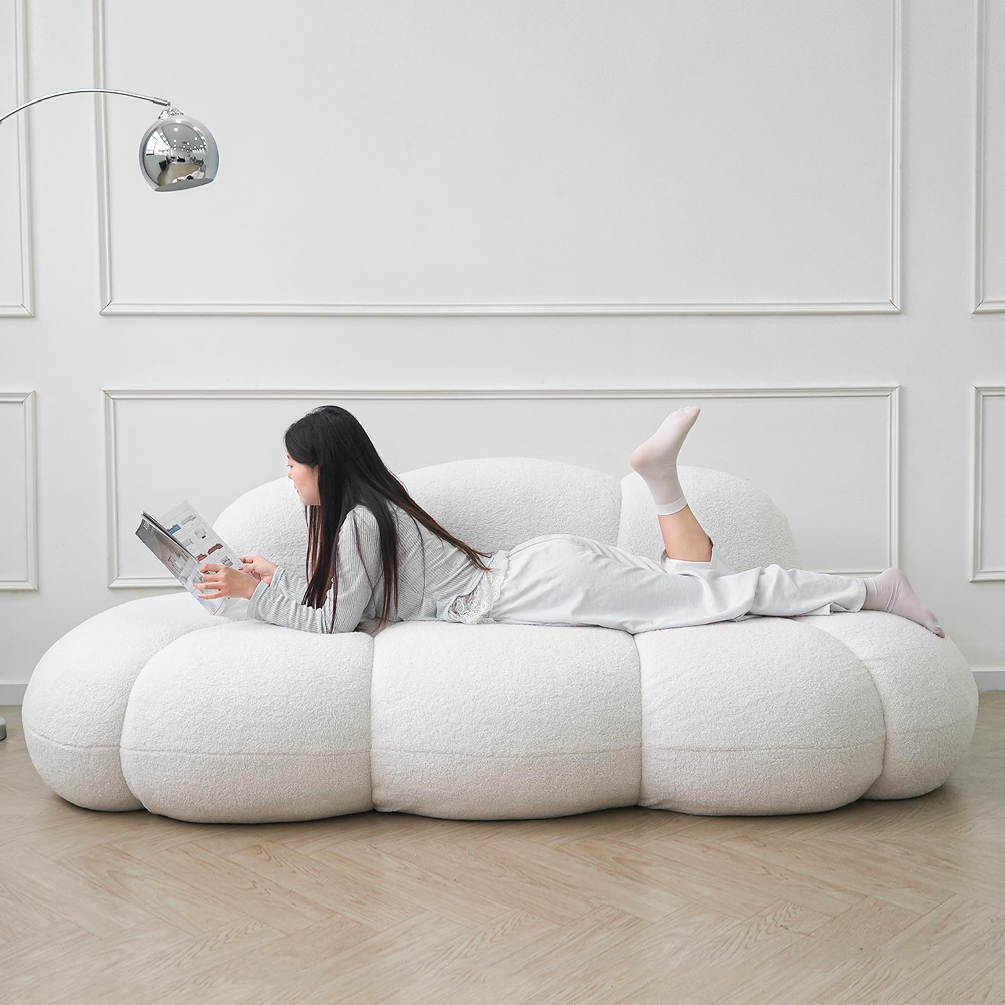 Cloud Shaped Couches for Living Room, Modern Comfy Upholstered Sofa