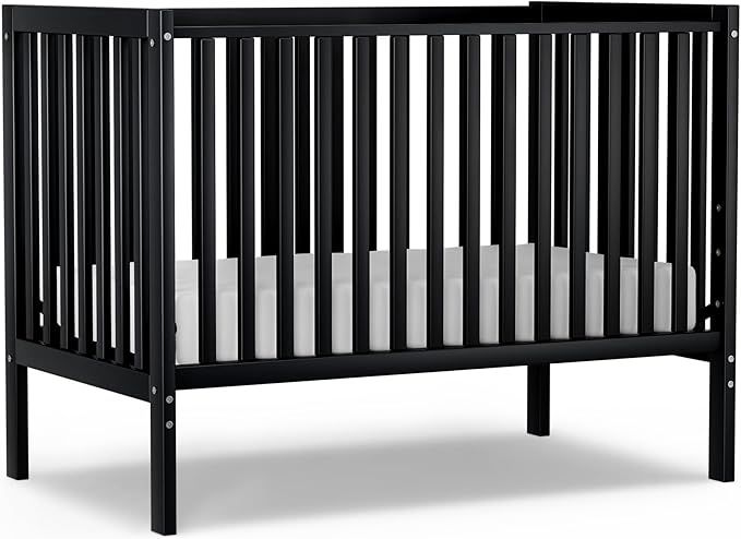 Baby Crib 5-in-1 Convertible, Wood Full Size Toddler Bed for Small Baby